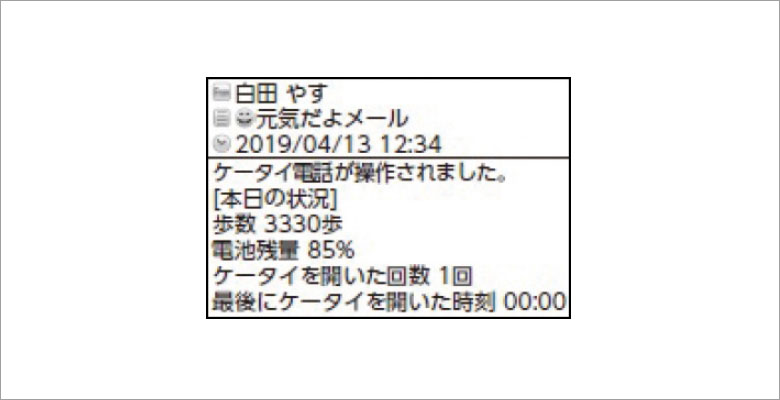 家族への通知機能搭載で安心