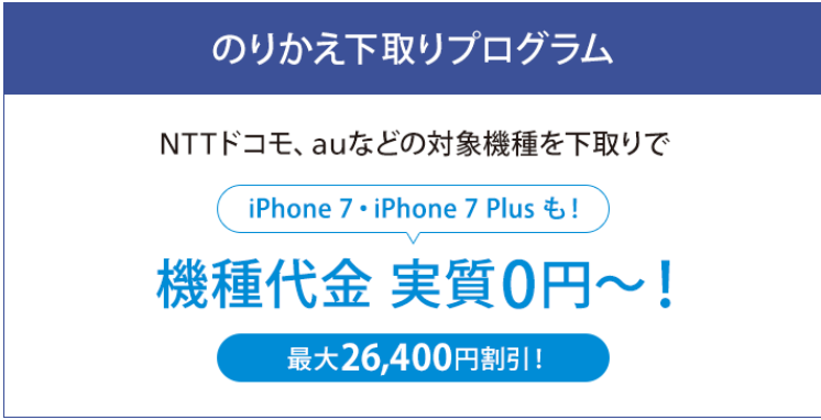 ソフトバンク　のりかえ下取りプログラム