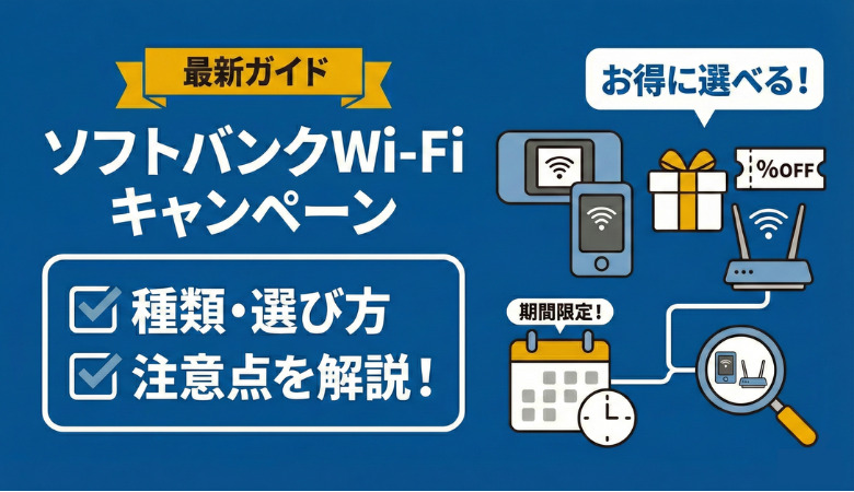 ソフトバンクWi-Fiキャンペーン最新ガイド｜種類・選び方・注意点