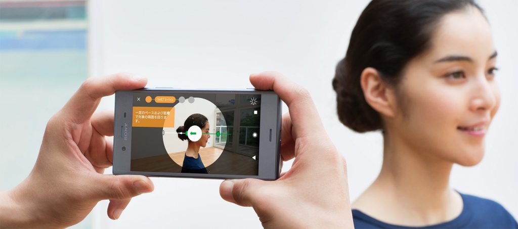ソニー独自開発のアプリ「３Dクリエーター」を使うと人や物など360度の3D撮影が出来ます！