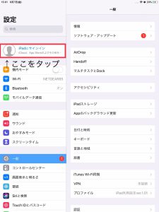 メニュー中の「iPhoneにサインイン」をタップ