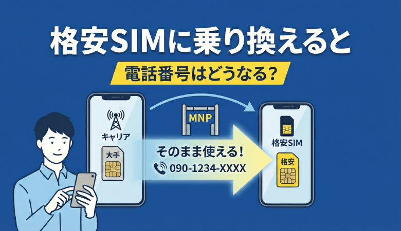 格安SIMに乗り換えると電話番号はどうなる?