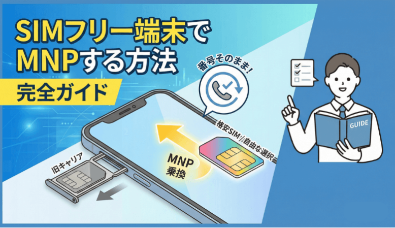 SIMフリーのMNP入門｜メリット・デメリットと乗り換え手順