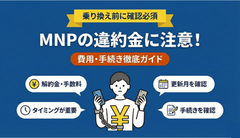 MNP違約金に注意！乗り換え前に確認すべき費用と手続き