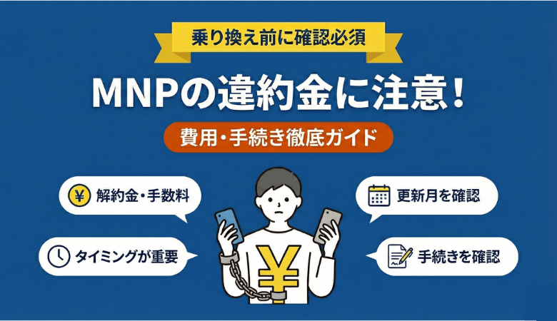 MNP違約金に注意！乗り換え前に確認すべき費用と手続き