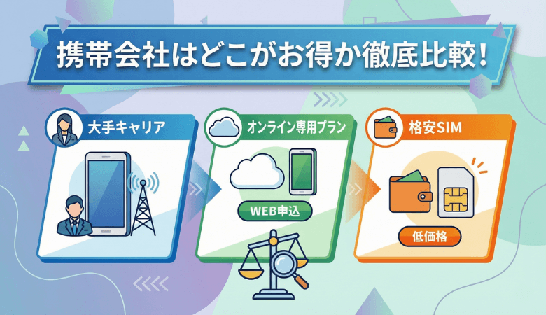 携帯乗り換えで後悔しない!大手×格安SIMの選び方【2026年】