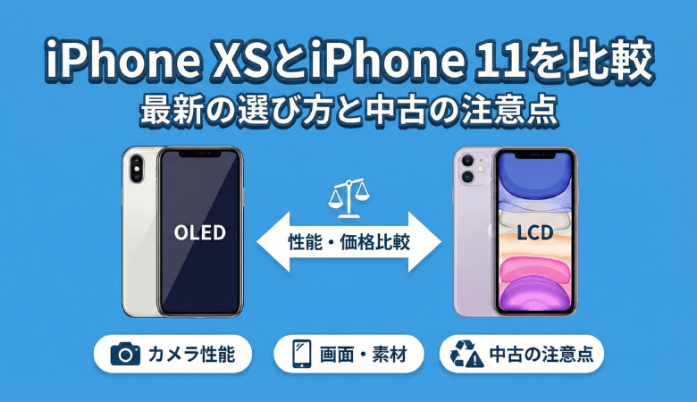 iPhone XSとiPhone 11を比較|2026年の選び方と中古の注意点