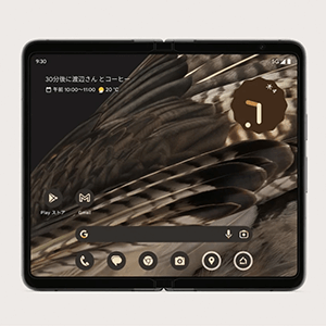 Google Pixel Foldを開いた状態