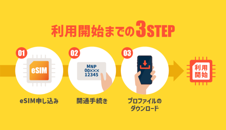 eSIMで即日MNPする方法・手順